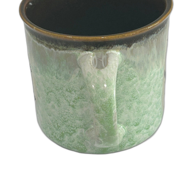 Legend of the Sand Dollar Ceramic Mug Colors Brown Green Cream Size 4” x 4” - Picture 6 of 12